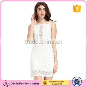 Domin Fashion Guangzhou Factory New Sleeveless Lady Lace Dress thumbnail-1