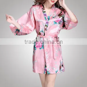 Contrast Color European Design Trendy Fashion Girl Photos Nightdress With Your Logo thumbnail-1