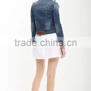 Oem Service Korean Style Loose Fancy Short Style Denim Jacket Wholesale thumbnail-6