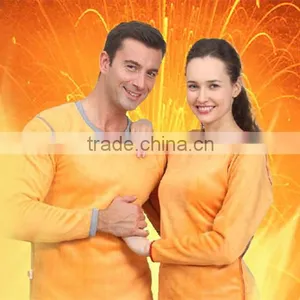 Custom Hot Sale New Couples Thermal Underwear Women Men Winter Thickening Low Round Collar Long Johns Top+pant Sey Soft Underwea thumbnail-4