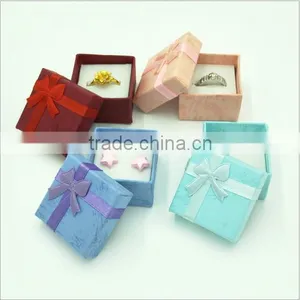 Custom Velvet Jewelry Packaging Box Velvet Jewelry Box With Butterfly Knot Luxury Velvet Box Gifts thumbnail-4