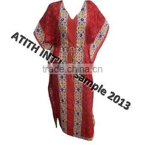 100% Polyester Printed Beachwear Kaftan thumbnail-5