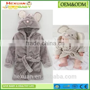 Baby Girls and Boys Bathrobe Fleece Robes for Kids thumbnail-2