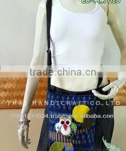 Thai Handmade Shoulder Bag Patchwork Fabric Owl thumbnail-1