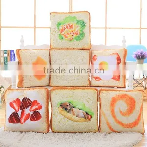 Cushion Pillow Soft Cat Bed Toast Butter Egg Funny Sponge Cushion thumbnail-2