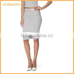 Pencil Stripe Maxi Skirt thumbnail-1