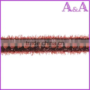 China Wholesale 7.2cm Embroidered Black and White Net Lace Trim Ribbon Sewing Decor thumbnail-1