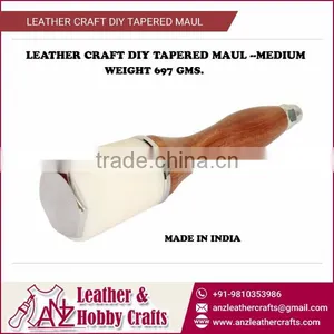 Long Service Life Medium Size Leather Craft Tapered Maul thumbnail-1