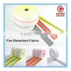 Fluorescent Warning Fire Retardant Reflective Fabric Tape For Safety Wear thumbnail-1