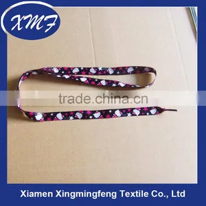 Flat Printed Custom Logo Shoelace thumbnail-1