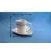 Sell Ceramic Heart-shape Tea Cup and Saucer thumbnail-1