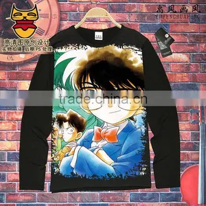 Japanese Cartoon Unisex Costume Detective Conan Long Sleeves Anime T Shirt ( S-XXXL ) thumbnail-1