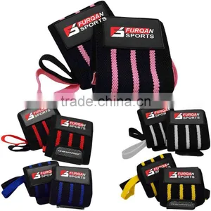 HEAVY DUTY BODY BUILDING GYM WORKOUT WRIST WRAPS/weightlifting Wrist Wrap thumbnail-1