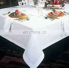 100% Pure Linen Table Cloth With Hemstitch thumbnail-1