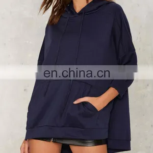 Ladies Oversized Silhouette Classic Pocket Slit Sweatshirt thumbnail-1