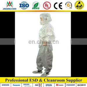 Garment Factory, Stripe and Grid Cleanroom ESD Jumpsuit thumbnail-4