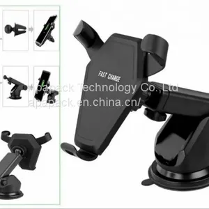 Metal Air Vent Car Holder With Wireless Fast Charger thumbnail-1