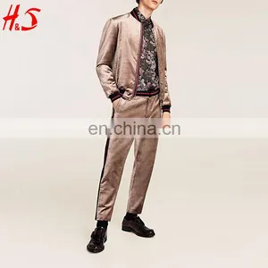 Wholesale Dongguan Custom Man Casual Velvet Trousers With Side Stripes thumbnail-1