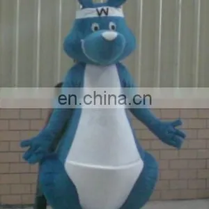 Blue and White Rabbit Mascot Costume Suit thumbnail-1