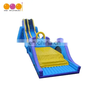 Super Fun High Inflatable Water Slide With Air Jump Bag for Sale thumbnail-1