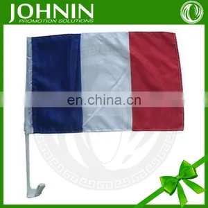 Custom Polyester France Car Mirror Flag With Pole for Advertising thumbnail-4