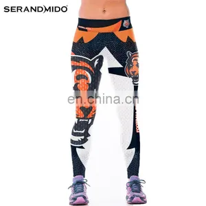 Wholesale Print High Waist Custom Womens Yoga Pants thumbnail-1