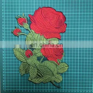 New Arrival 3D Red Flower Patch/applique Sew On/iron on thumbnail-4