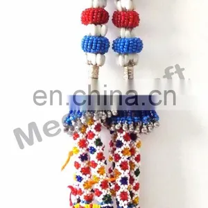 Kuchi Tribal Beaded Tassels -Bulk Afghani Tassels-Bohemian Wall Hanging- Door Hanging - Belly Dance Tassels thumbnail-3