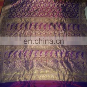 HAND LOOM SILK JUNGLA SAREE thumbnail-5