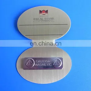 Customized Company Logo Magnetic Name Badge Staff Name Plate thumbnail-1