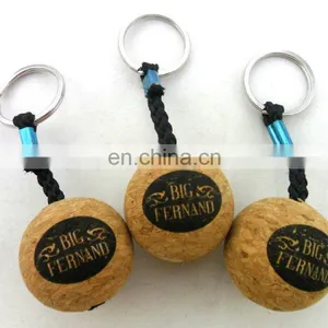 Custom Cheap Promotional Printing Foam Floating Cork Keychain thumbnail-2