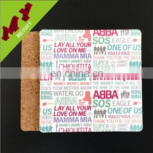 Factory Directly Supply Pure Wood Coaster / Cork Mat thumbnail-1