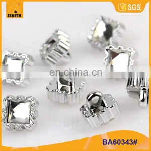 Fancy Clear Uv Plating Resin Shirt Button BA60343 thumbnail-1