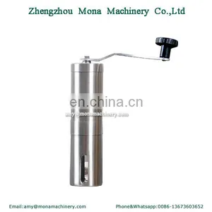 Portable Manual Compact Coffee Grinder/ Ceramic Burr Stainless Steel Coffee Spice Mill thumbnail-6