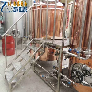 High Quality 300L Beer Brewing Equipment Red Copper Beer Setup for Pub, Bar, Restaurant thumbnail-5