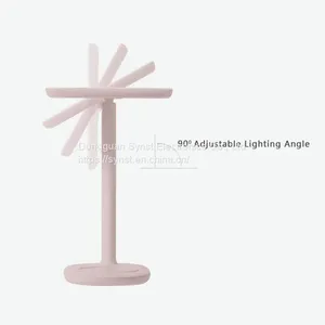 Wireless Fast Charger LED Makeup Mirror With Table Lamp thumbnail-5