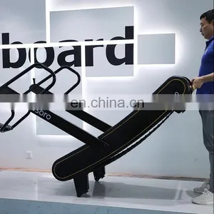 a Commercial Use Self-powered Manual Non-motorized Home Fitness Gym 200kg Weight Capacity Body Strong Woodway Curved Treadmill thumbnail-2