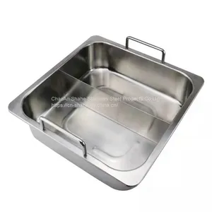 Stainless Steel Cookware Soup Pot With Divider Available Induction Cooker，made in China thumbnail-2