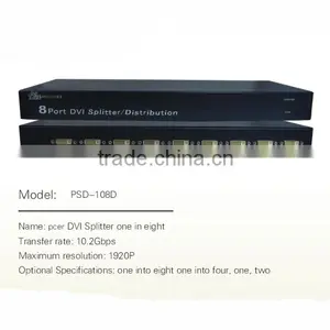 High Quality 1 in to 8 Out 1pcs to 8 Monitors DVI Splitters thumbnail-1