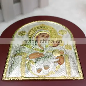 Virgin Mary Of Bethlehem Silver Icon thumbnail-4