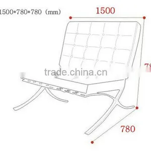 High Quality Modern Style Comfortable Barcelona Chair Quality Choice thumbnail-6