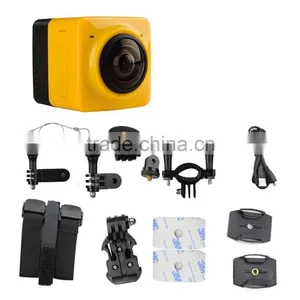 2016 Newest Panorama Action Camera 360x190 Degree With WiFi for Android IOS APP Preview & Playback - Cube 360 Quality Choice thumbnail-6