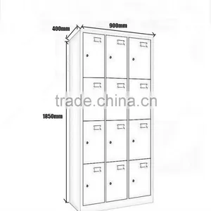 Luoyang Factory Knock Down 12 Door Storage Metal Parcel Locker thumbnail-5