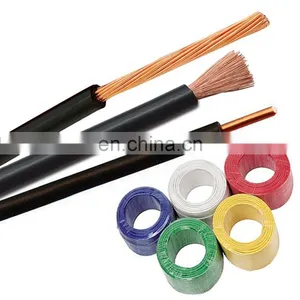 H07V-K 14awg Mica Typed Fiberglass Braid Flexible Copper PVC Insulated Electrical Cable Wire thumbnail-3