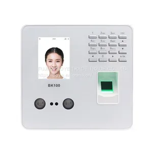 BK100 TCP/IP Biometric Fingerprint Face Facial Recognition Employee Time Attendance Machine With Keyboard Time Clock Recorder thumbnail-1