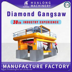 Hualong Machinery HLKJ-80/S800 Gangsaw Cutting Machine Granite Marble Gang Saw Machine for Sale thumbnail-1