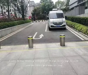 UPARK Wholesale Highway Entry Robust Road Protection Metal Bollard Commercial Parking Barrier Fixed Bollard thumbnail-1