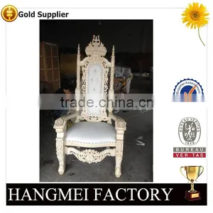 Top Quality Baroque Queen Throne King Chair For Wedding thumbnail-5