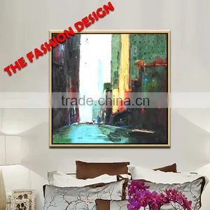 Hand_painted Modern Acrylic Wood Frame Moulding Canvas Oil Painting YB-123 thumbnail-1