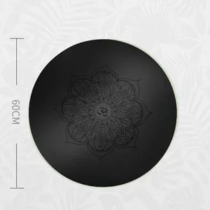 Premium Eco Friendly Pu RubberSuede Large Round Star Kid Yoga Mat thumbnail-5
